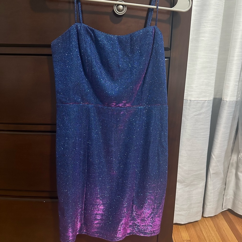 Blue purple dress in excellent condition worn once size small from Lulu